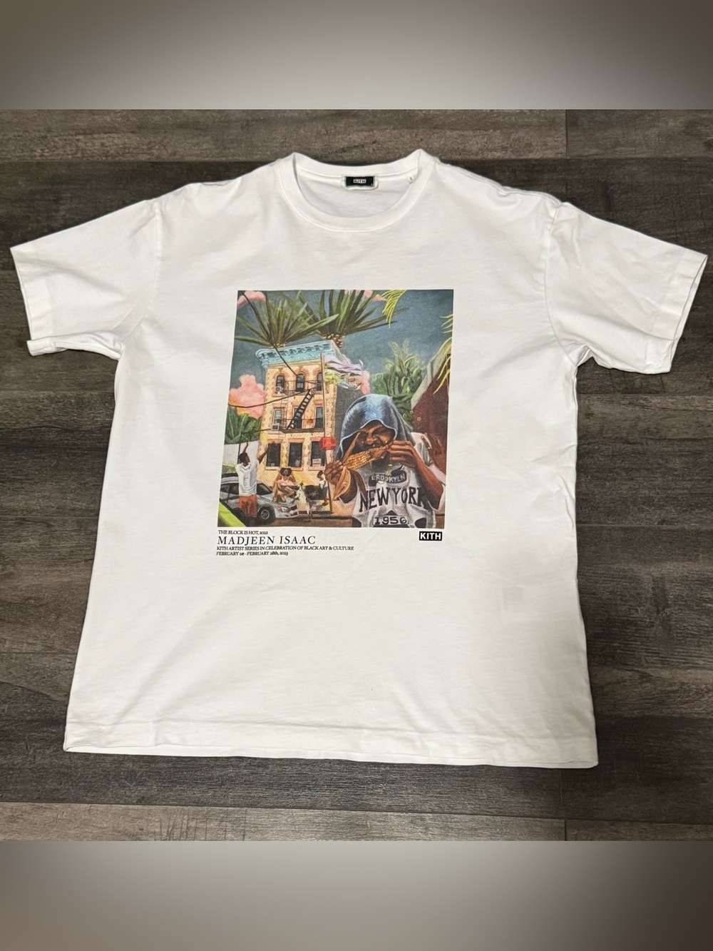 Kith x MADJEEN ISAAC White Short Sleeve Tee